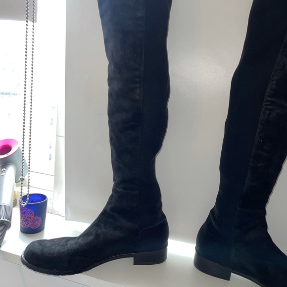 Black Stuart Weitzman 5050 boots size 8, only wore twice - Picture 6 of 8